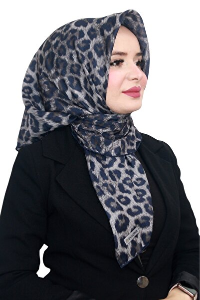 RUMİPEK Eșarfă moale din bumbac organic, model leopard, eșarfă ușoară și elegantă