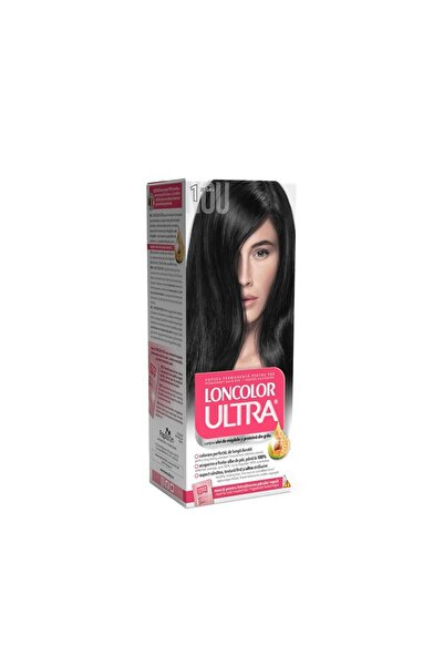 Loncolor Ultra Set 3 x Vopsea de Par Permanenta 1 Negru, 100 ml