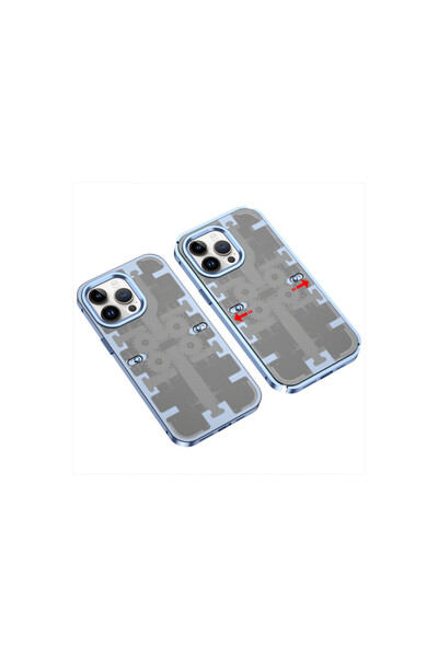 NewFace غطاء ميكانيكي لحافظة iPhone 14 Pro Max - أزرق