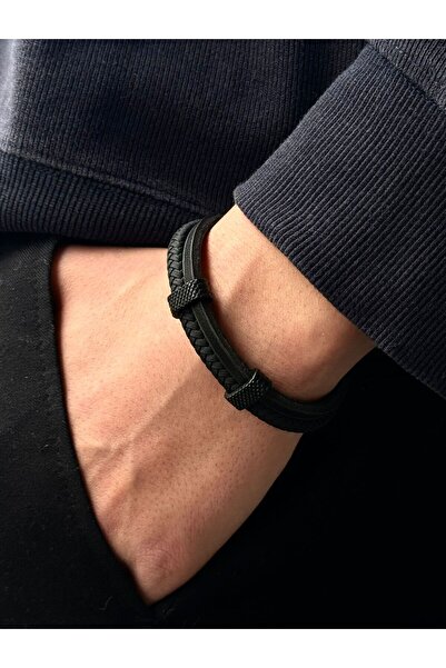 voqplus Erkek Deri Bileklik BL0036