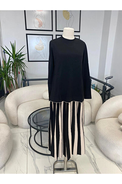 Nuss Orta kalın çizgili Tunikli Tkm