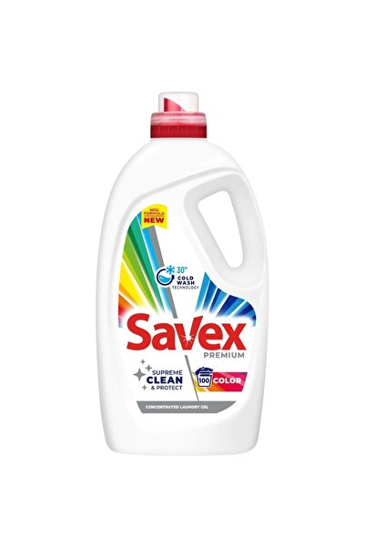 SAVEX Set 2 x Detergent de Rufe Lichid Premium Color, 100 Spalari, 4.5 l