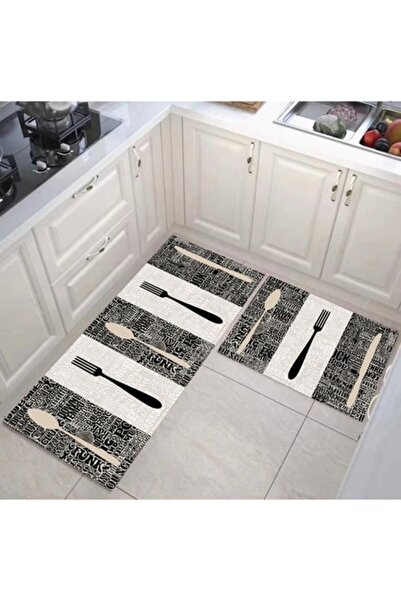 Sanlux Set of 2 non-slip kitchen rugs 50x60 cm + 50x120 cm, CBU35