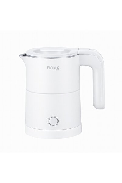 Floria ZLN-1735 Electric Kettle – 500 ml, 1000 W, stainless steel interior, double walls, white
