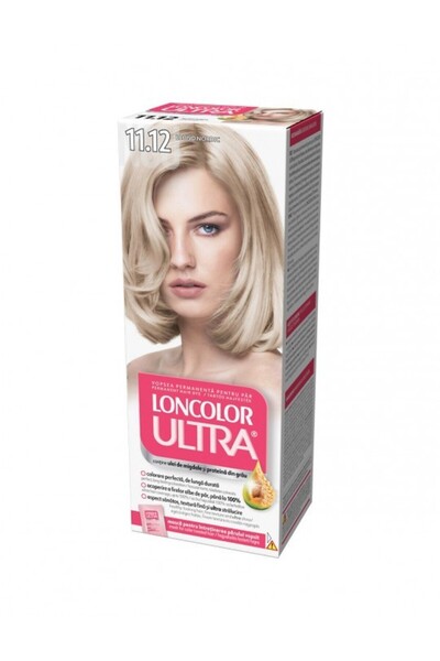Loncolor Ultra Set 3 x Vopsea de Par Permanenta 11.12 Blond Nordic, 100 ml