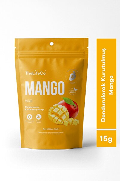 The LifeCo Freeze Dried - Dondurularak Kurutulmuş Mango 15 g