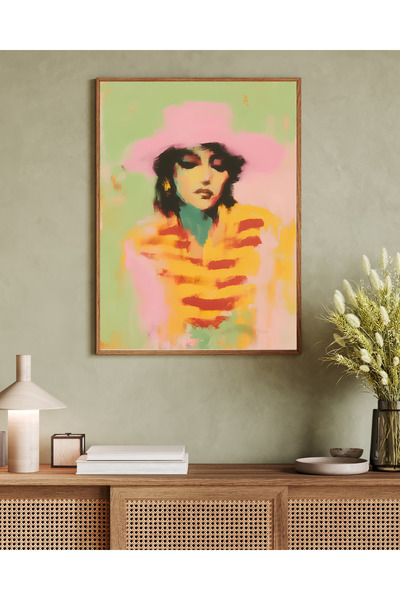 woodhomeworks Tek Parça Salon Ofis Dekor Tablo Vrynt