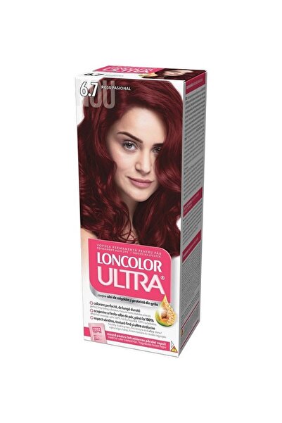 Loncolor Ultra Set 3 x Vopsea de Par Permanenta 6.7 Rosu Pasional, 100 ml