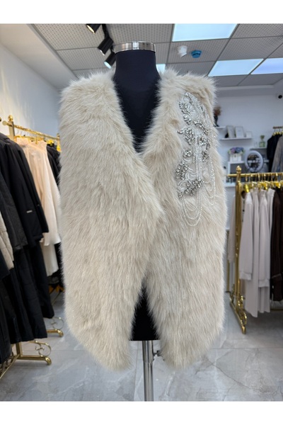 LUXURY Taşlı ithal yelek