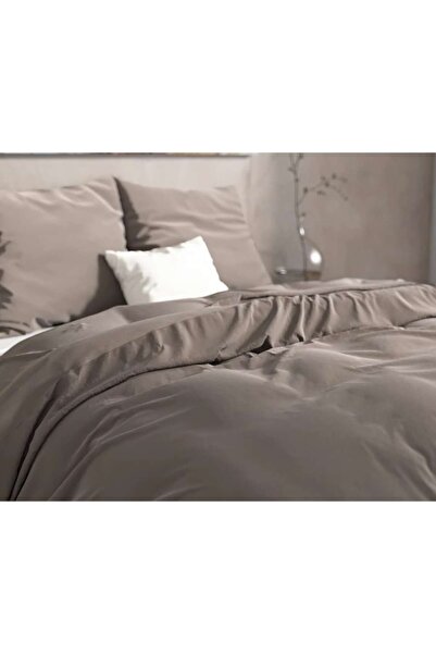 DreamHomes Dreamhouse Flannel Mendez Taupe Bedding 200 x 200/220 cm, 100% Cotton Flannel, 2 Pillowcases, 160 GS