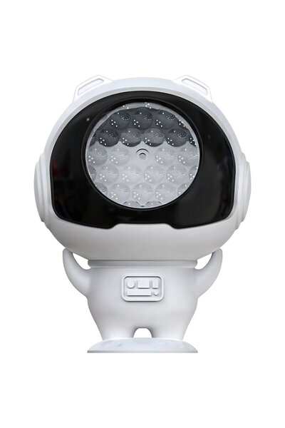 Optim Solution Astronaut LED Laser Christmas Projector, 2–10 m Projection, Night Lamp, 12.5×10 cm, White