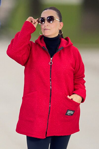 yagmurberen Original Italian Fabric Ka Hooded Epl Large Size Sweat Buklet Jacket