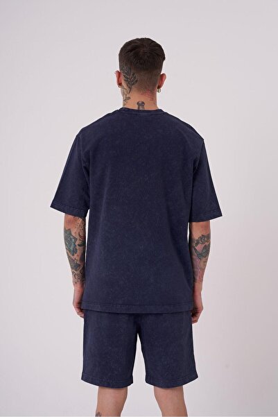 Machinist Men's Basic Washable Relaxed T-Shirt Midnight Blue