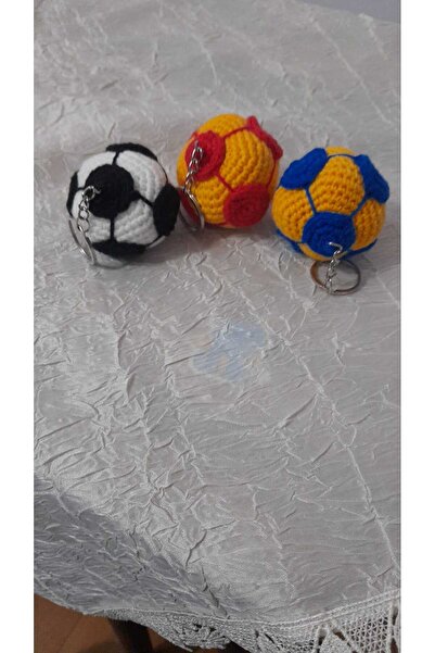 evim oyuncak dünyası Top anahtarlık organik amigurumi