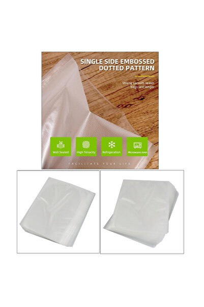 ESPERANZA Set of 50 embossed vacuum bags, 20 x 25 cm, BPA-free, durable, thickness 100 μm / 330 μm