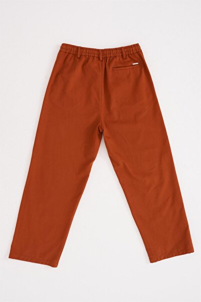Machinist Oversized Gabardine Elastic Trousers Copper
