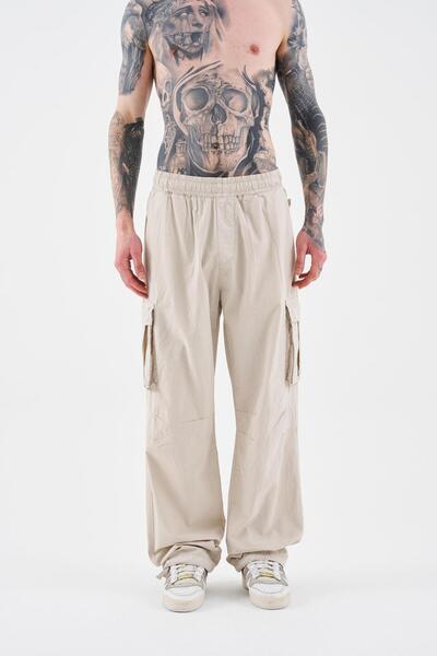 Machinist Men's Parachute Cargo Pants Stone