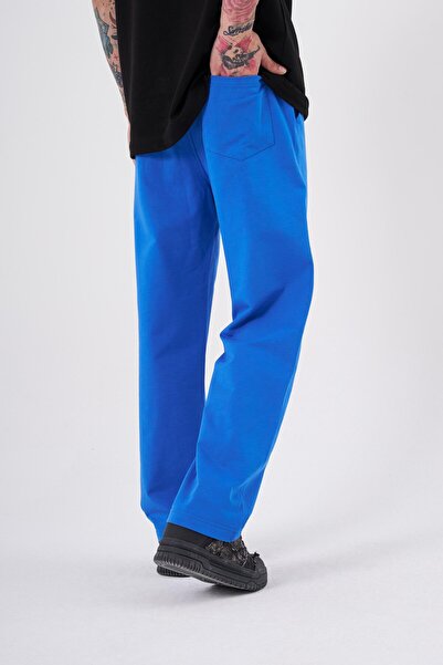 Machinist Ανακουφιστικό φαρδύ παντελόνι αθλητικού τύπου ανοιχτό μπλε
