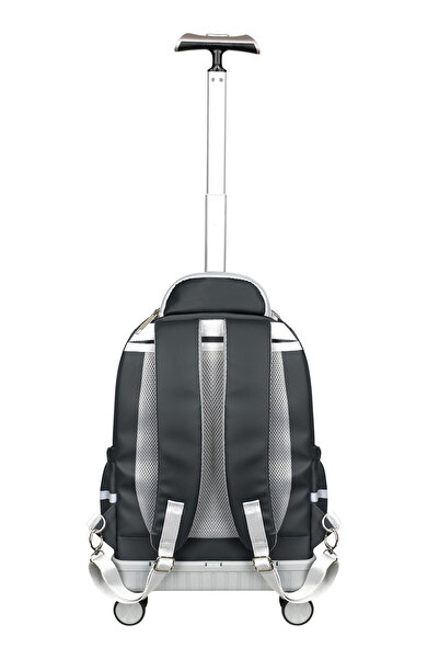 BGT BEGATİ Foldable Wheeled Backpack for Daily Use with Hidden Drawer Bag
