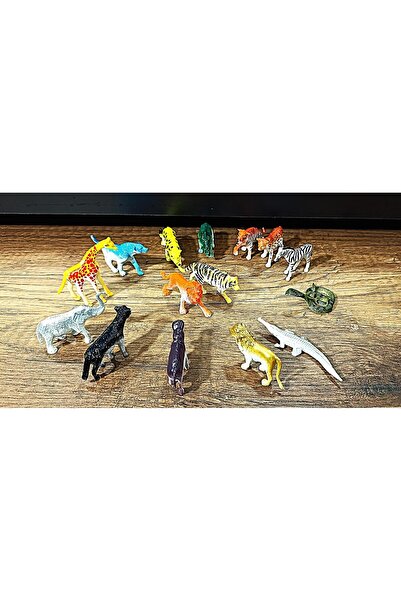 BALATOYZ Wild Animal Figures Montessori Alphabet Teaching Animal Models