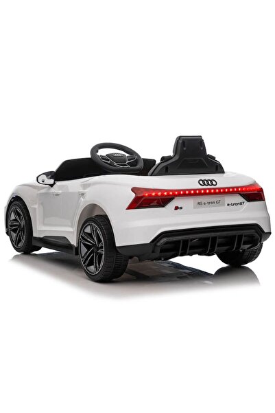 Optim Solution Kids Electric Car Audi RS E-Tron GT with Remote Control, Audio Panel, LED Lights, 103x57x38 cm, Whit