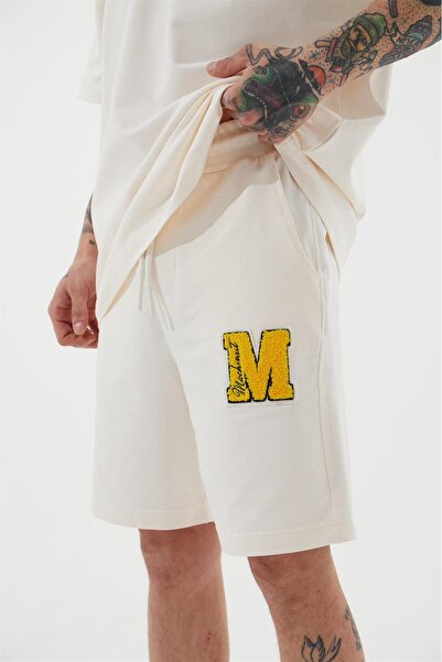 Machinist Men's Relaxed Shorts Optical White