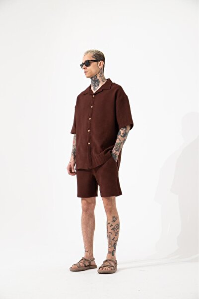 Machinist Men's Shorts Dark Brown