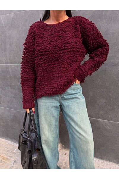 Paraf style Buklet Doku Ecru Winter Knitwear Sweater