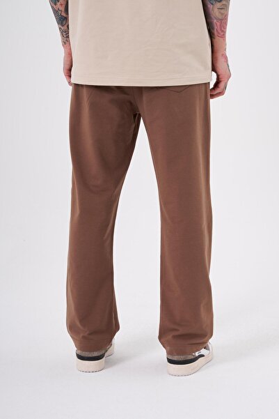 Machinist Ανακουφιστικό φαρδύ παντελόνι αθλητικού τύπου καφέ