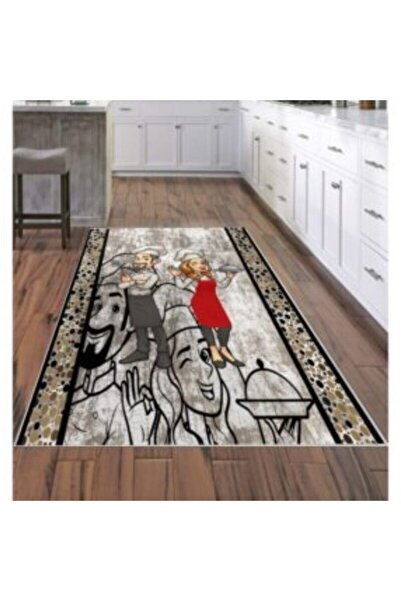 MeriMag Kitchen Rug, Husband/Wife Design, Non-slip 80 x 150 cm