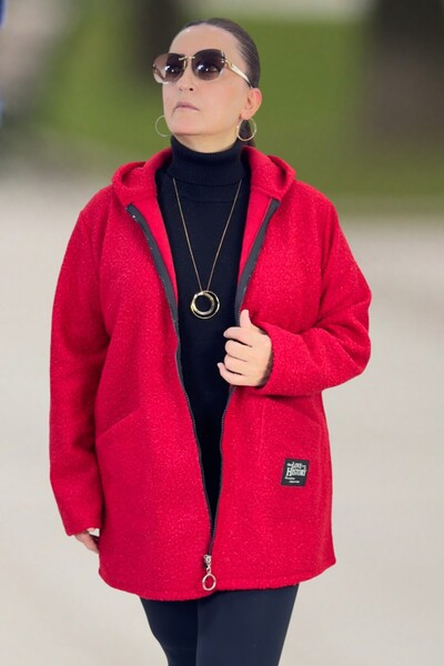 yagmurberen Original Italian Fabric Ka Hooded Epl Large Size Sweat Buklet Jacket