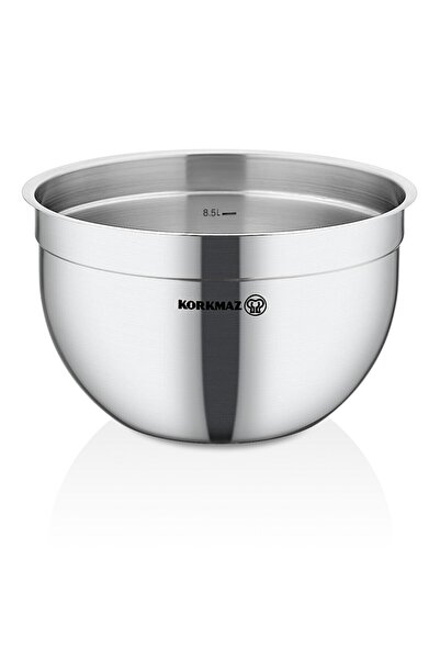AKYUZHOME Gastro Gıda Hazırlama Saklama Karıştırma Kabı Çelik 24 Cm A2777