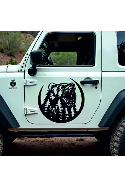 StickITsibiu Howling at the moon – Autocolant Auto 4×4 Off-Road – Dimensiuni ...