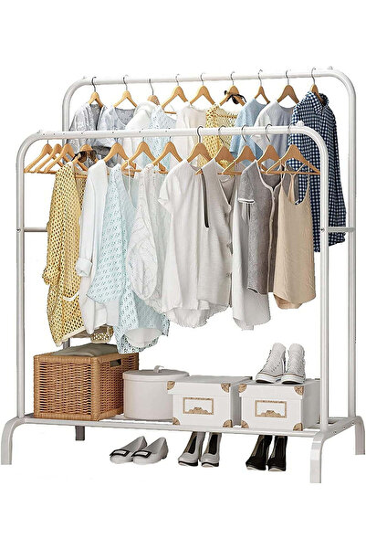 OEM Double Metal Clothes Rack – 150 x 110 x 54 cm, for Clothes
