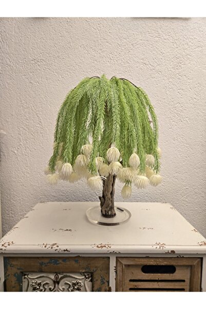 Decoroon El Yapımı Salkım Söğüt Tarzı Bonsai – Doğal Ağaç Gövdeli | Epoksi Ta...