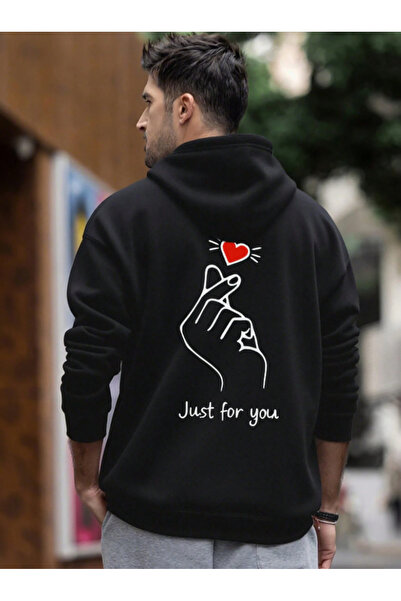Oceanwear Just for You Back Printed Hooded Fleece-Lined Sweatshirt