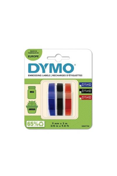 Dymo مجموعة شريط النقش 9 مم - S0847750، ألوان مختلطة