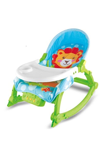 OEM Lion 2-σε-1 κούνια μωρού με δονήσεις και κάθισμα σίτισης