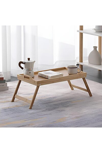 Home صينية سرير قابلة للطي من الخيزران من بابليتو مع أرجل (50 سم × 30 سم)، صي...