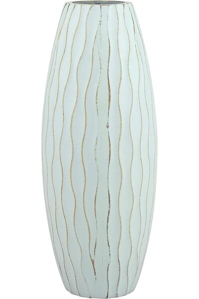 Stonebriar Small Vase, 10", Light Blue