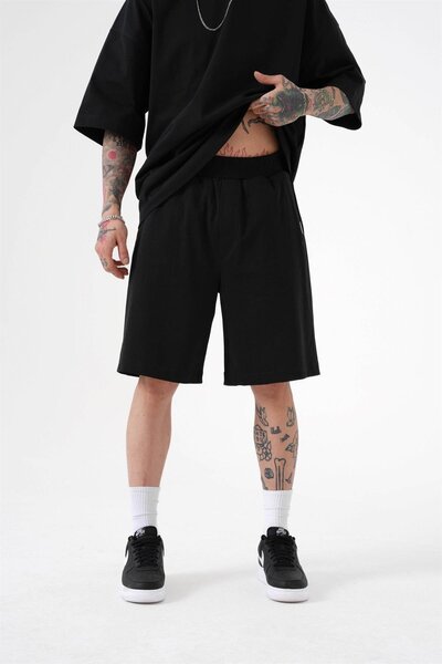 Machinist Men's Premium Basic Cotton Shorts Black