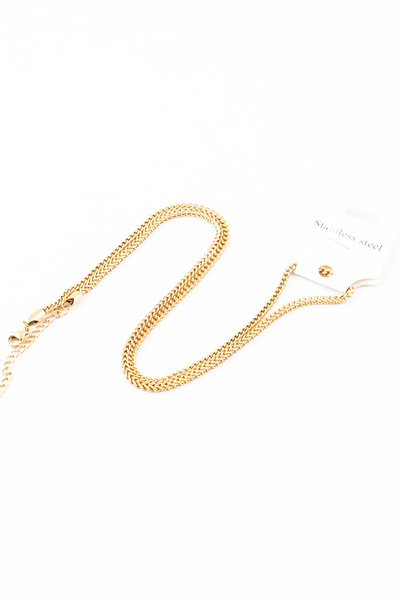 Sortie Aksesuar سلسلة ملتوية متوسطة السماكة من الفولاذ المقاوم للصدأ للجنسين ...