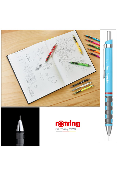 Rotring Creion Mecanic 0.5mm cu Mecanism Click si Grip Ergonomic pentru Desen Tehnic si Scris