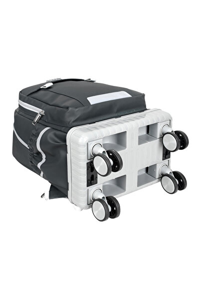 BGT BEGATİ Foldable Wheeled Backpack for Daily Use with Hidden Drawer Bag