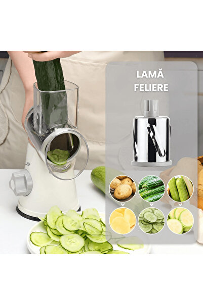 OferteTop 3-in-1 Grater for Vegetables, Fruits, Nuts, Almonds, Etc. (Original Version)