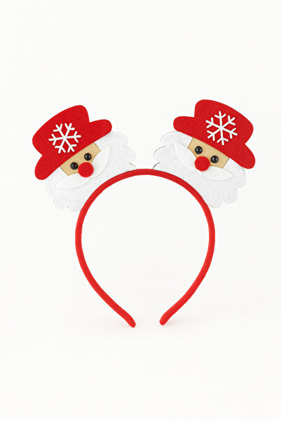 LOGO AKSESUAR Κόκκινο χριστουγεννιάτικο στέμμα Άγιου Βασίλη για κορίτσια