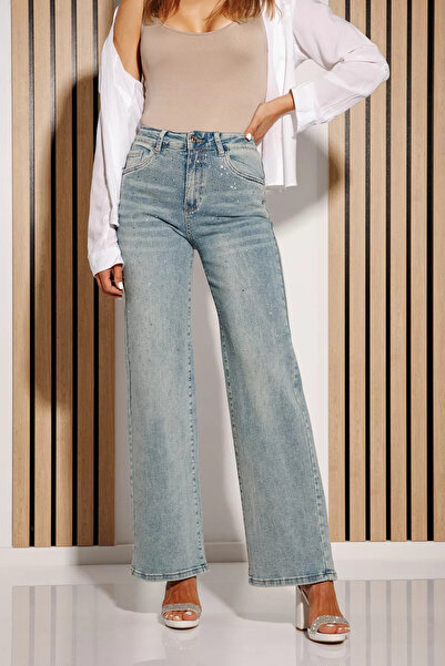 Zaira Γυναικείο τζιν καμπάνα μπλε #A1143 - 30