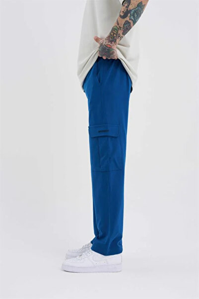 Machinist Ανδρικό Σετ πλαϊνή τσέπη Φαρδιά Φούτερ Φούτερ Indigo