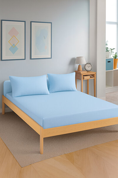 TEXTİLEGARDEN Elastic Ranforce Fitted Sheet, Fitted Sheet with Pillow, Fitted...