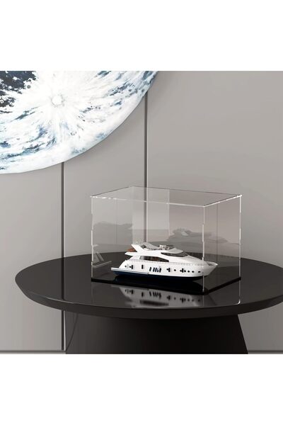 Slasa Acrylic Display Case 25.4×20.3×22.8cm for Collectibles & Models